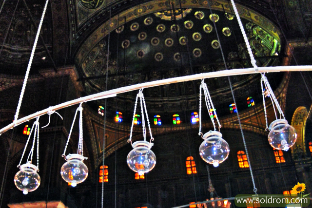 Inside the mosque of Muhammad Ali