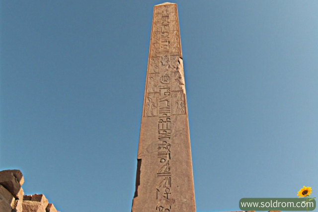 The Obelisk of Queen Hatsheptut at Karnak Temple, in Luxor
