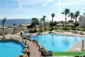 From the hotel in Sharm el-Sheikh