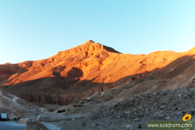 The sunrise in The Valley of the Kings